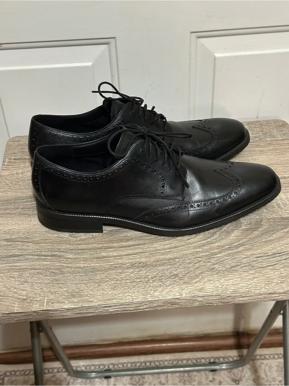 Cole Haan ME Wing Oxford Shoes Mens Size 13 Black Wingtip C34262